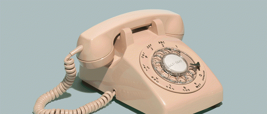 Old phone ringing gif