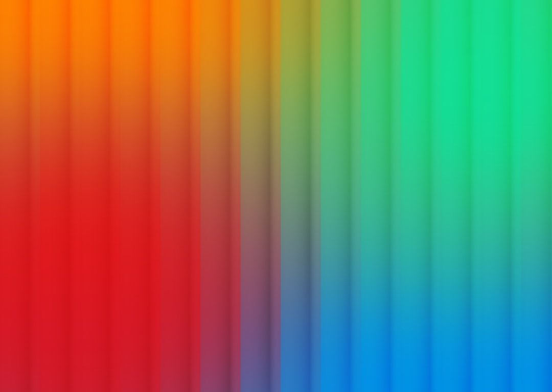 Abstract gradient color palette transitioning through warm and cool tones