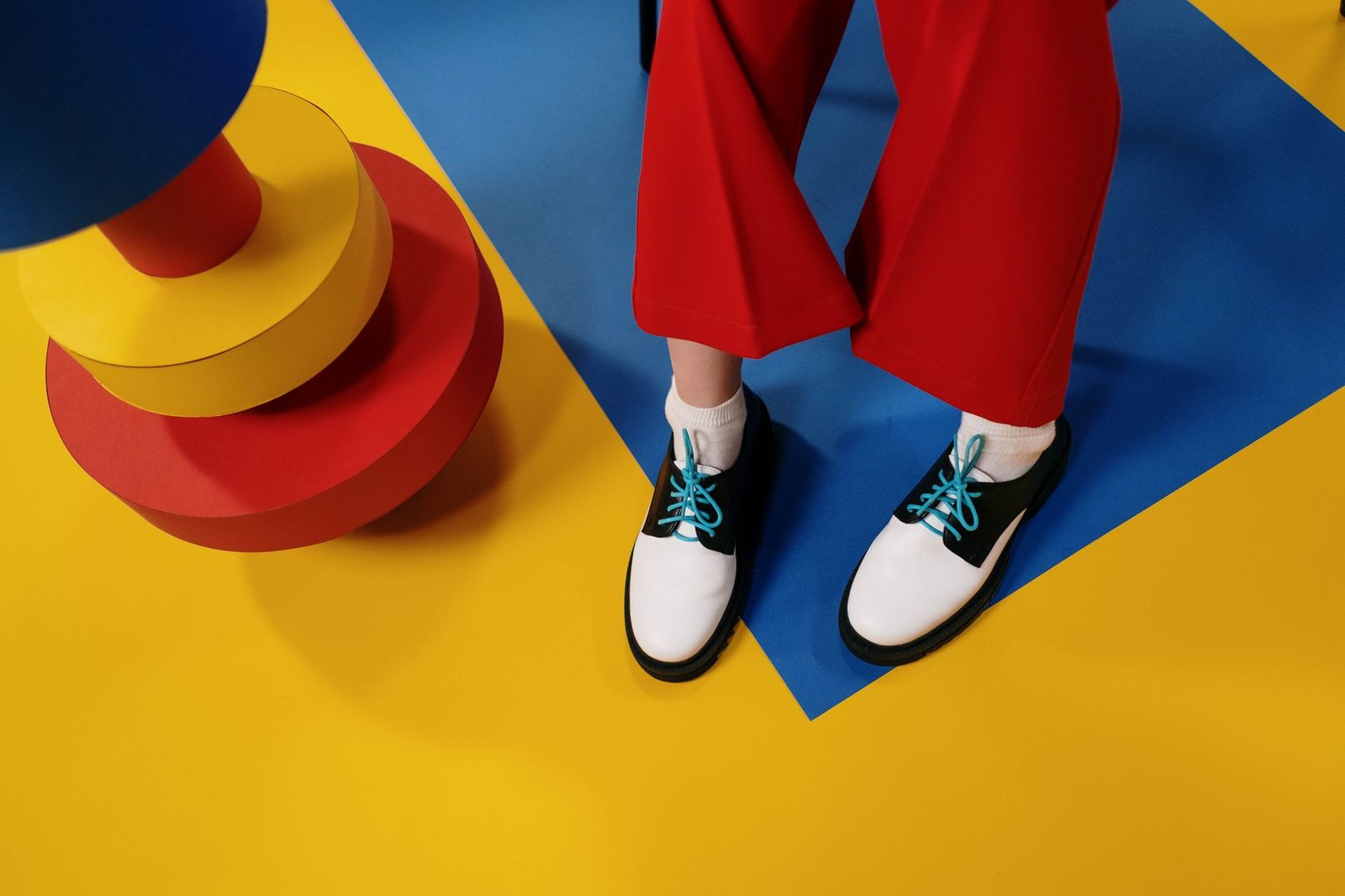 Pop art inspired fashion with bold graphic print