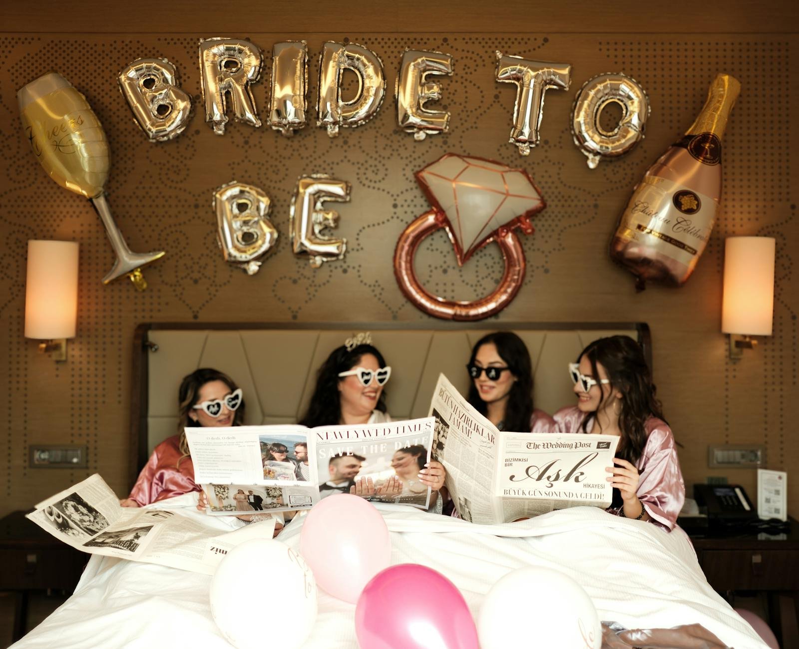 Bridal hen party outfit women fashion pink white celebration