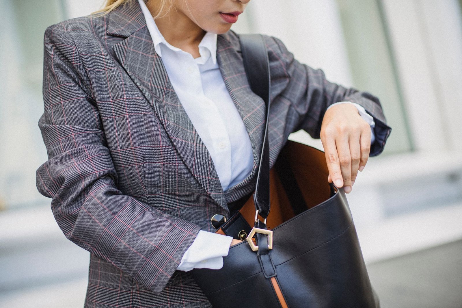 Business casual skirt blazer office fashion professional