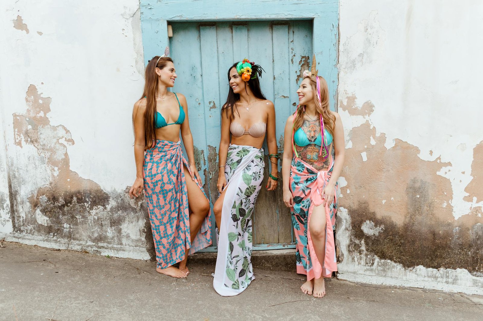 Sarong pareo bikini tropical fashion beach women summer
