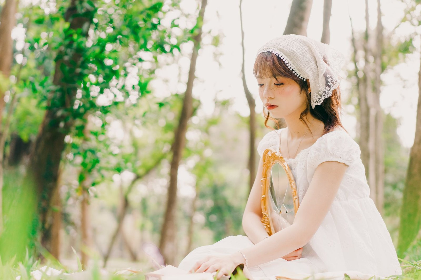 Lace layered dress fairycore aesthetic
