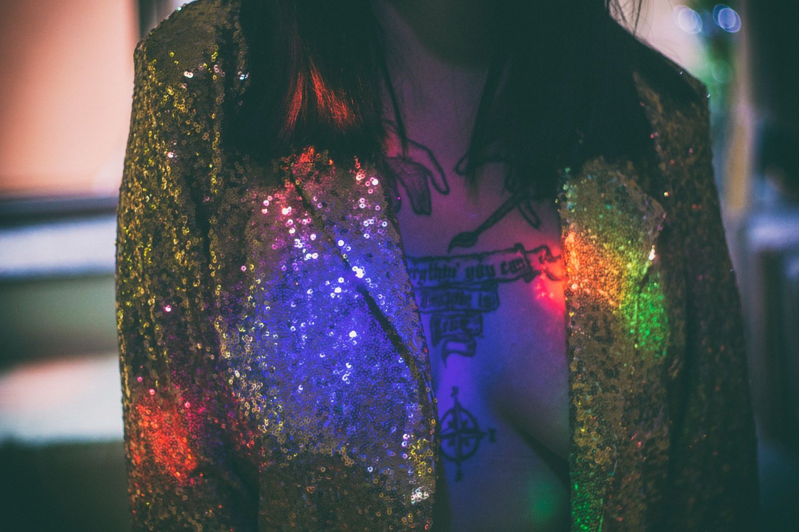 Sequin sparkle festival night outfit