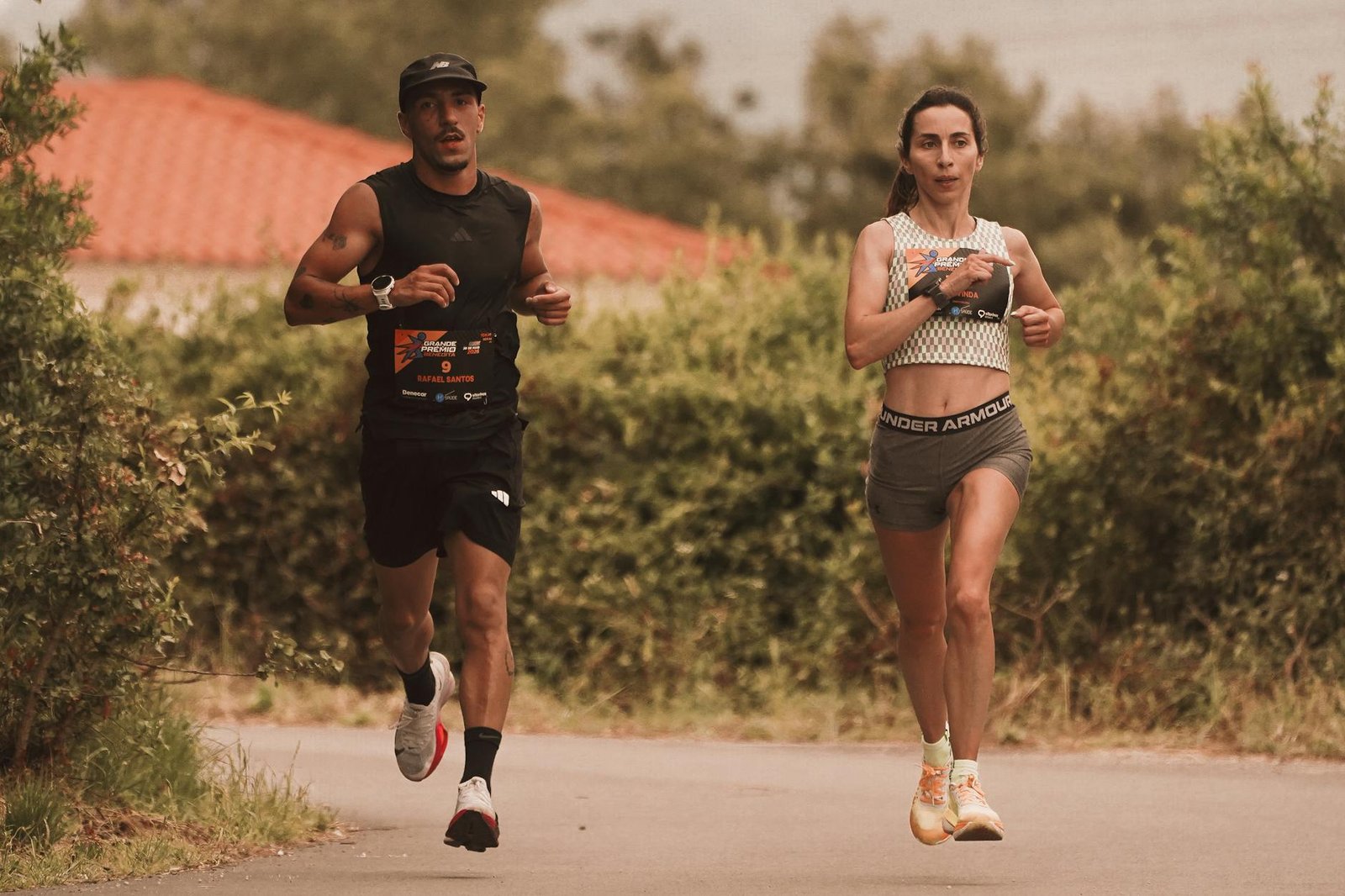 Salomon trail shoes styled with streetwear outfit