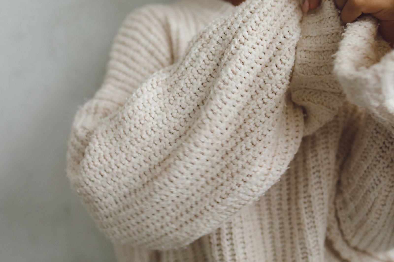 Cable knit oversized sweater slim jeans women fashion autumn casual