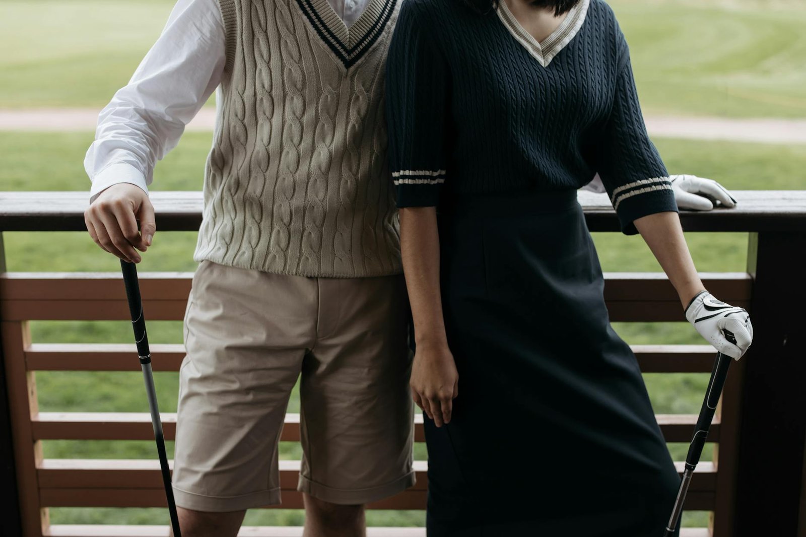 Fitted polo shirt tucked in preppy fashion outfit