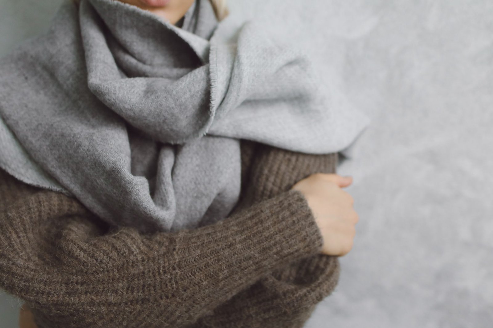 Blanket scarf wrap autumn fashion layered outfit