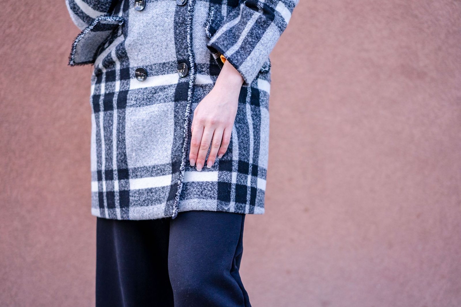 Wool blend shacket smart casual fashion autumn look