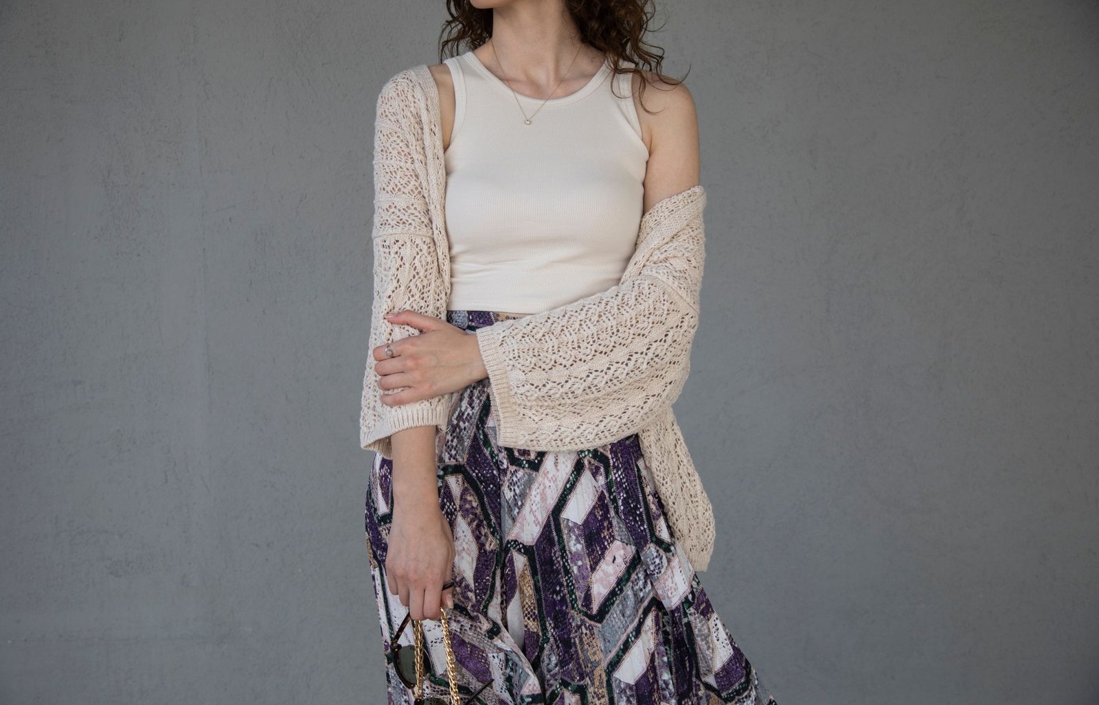 Satin slip midi skirt knit top women fashion smart casual elegant