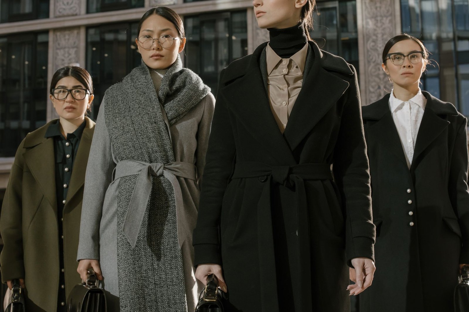 Oversized longline coat women fashion street style elegant