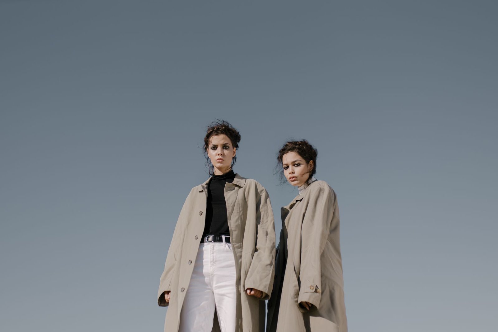 Trench coat dress belted midi women fashion elegant