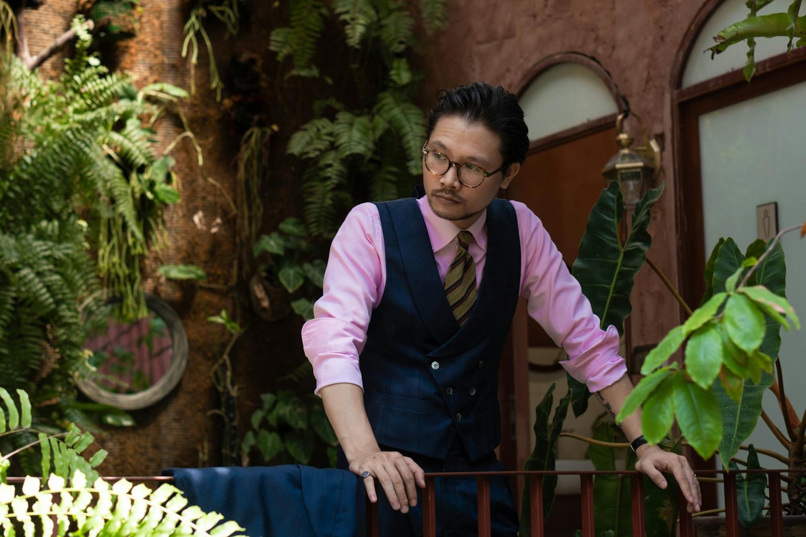 Waistcoat over shirt tailored fashion outfit smart casual