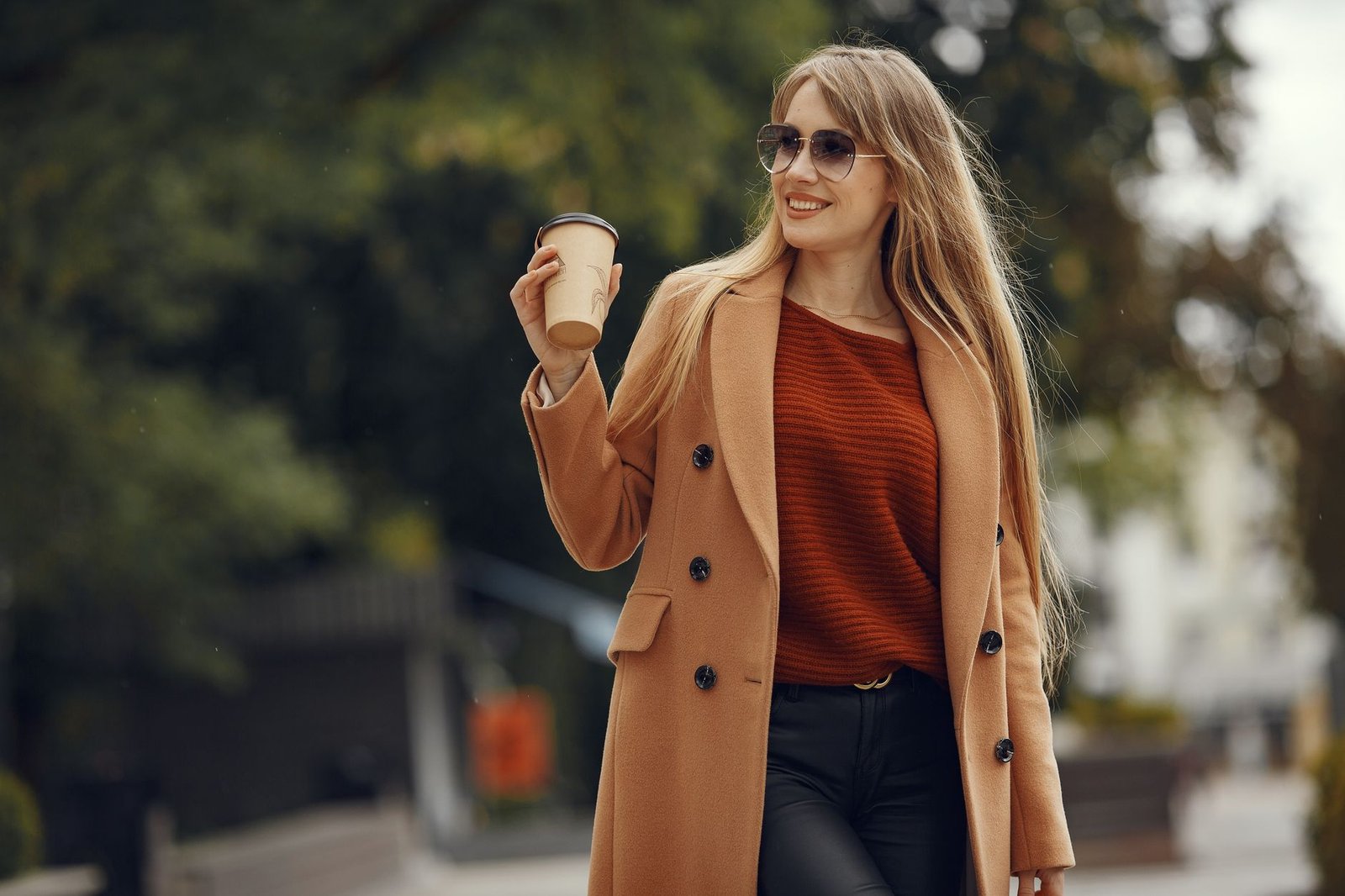 All cream camel monochrome outfit women fashion quiet luxury