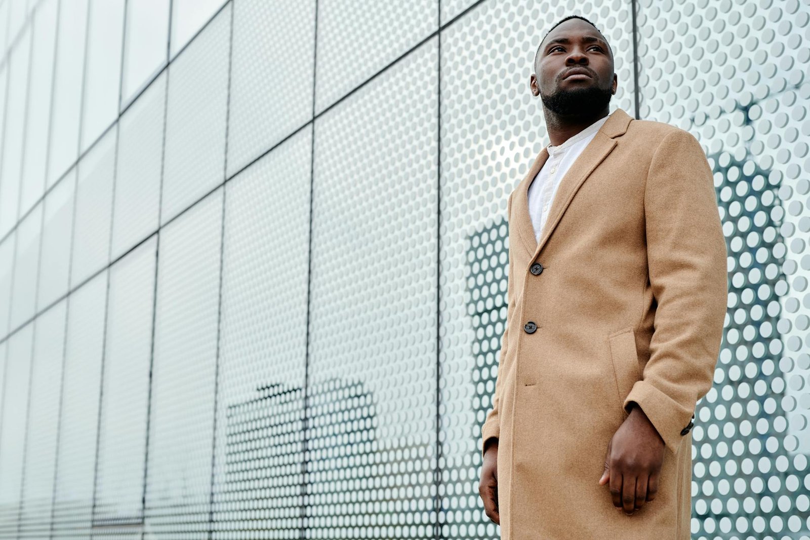 Camel wool coat quiet luxury aesthetic
