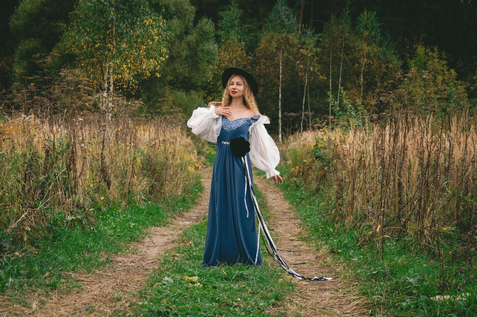 Romantic cottagecore linen dress women fashion natural aesthetic