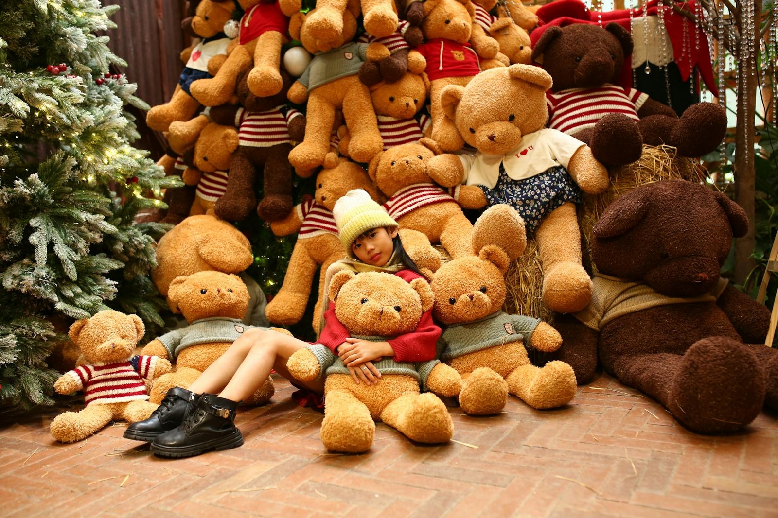 Fluffy teddy coat soft girl winter outfit
