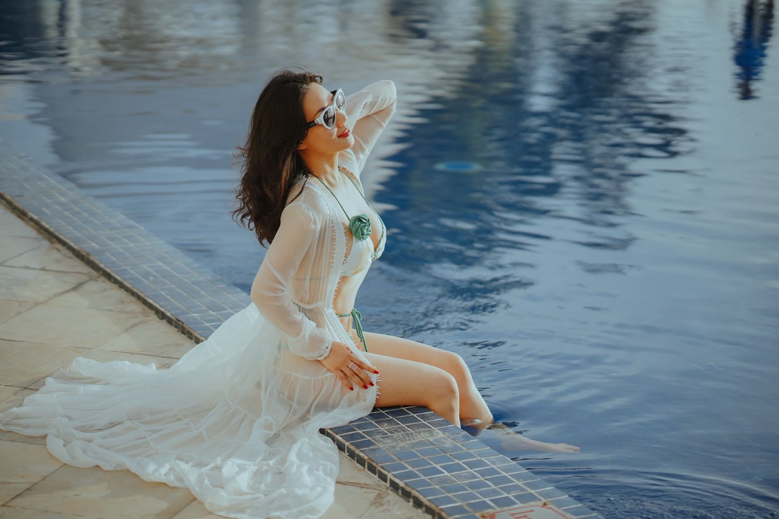 Pool party outfit women fashion bikini cover up summer