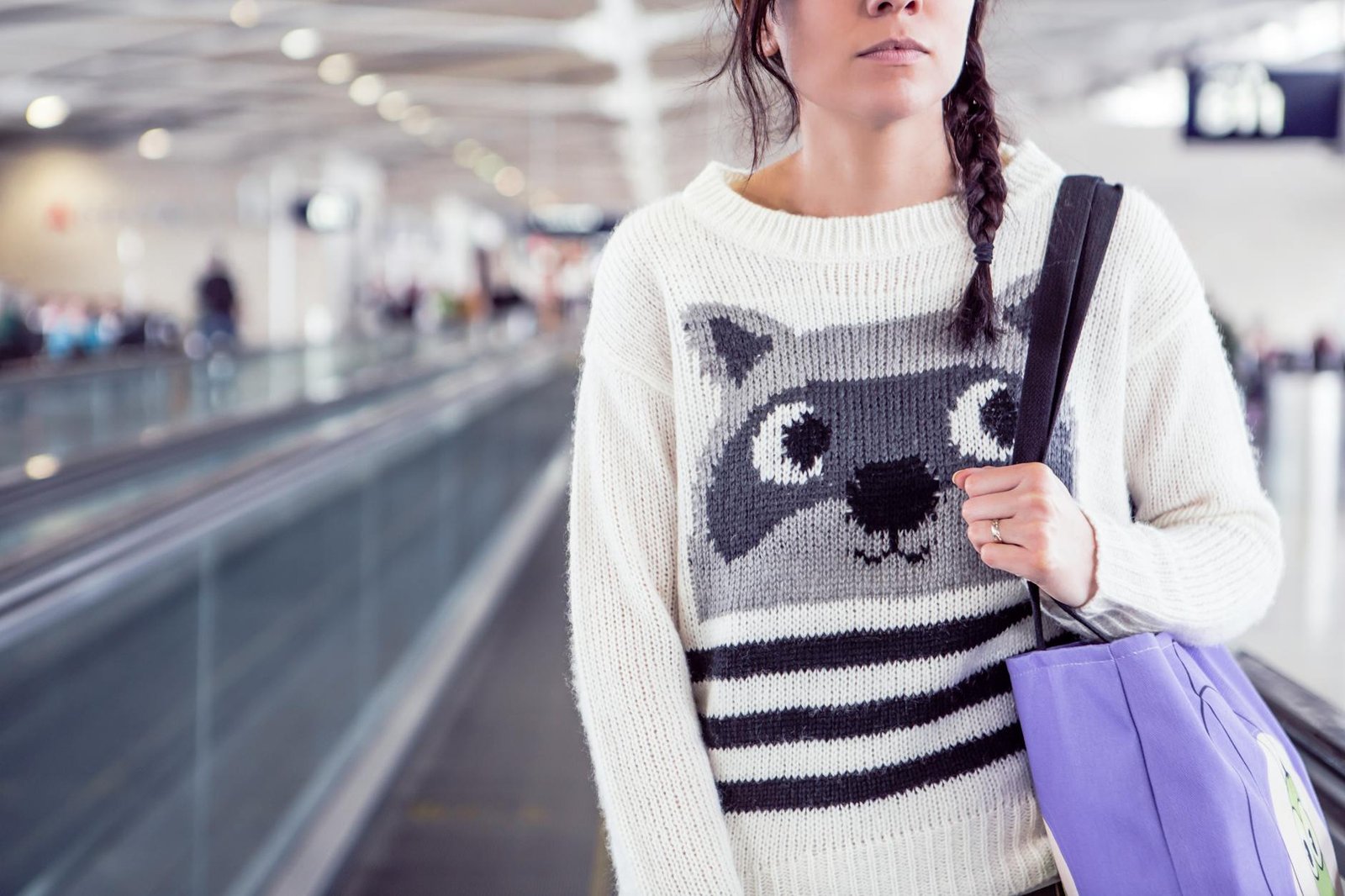 Airport fashion women casual comfortable travel outfit