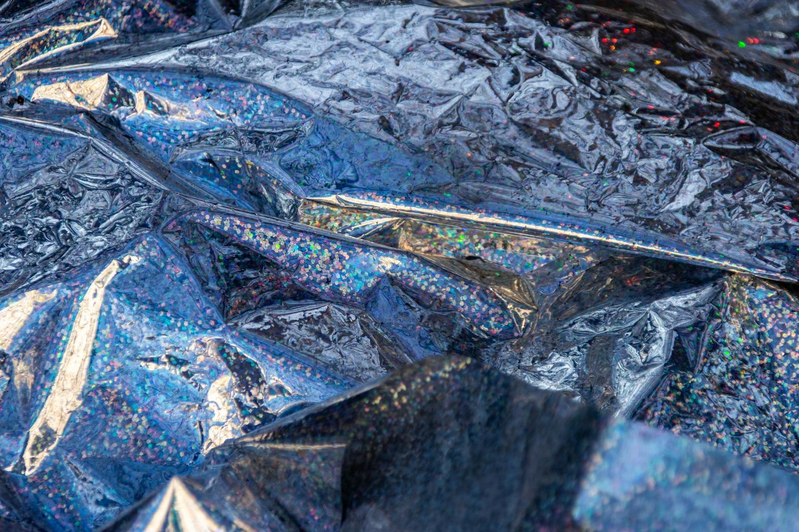 Metallic and iridescent Y2K aesthetic clothing